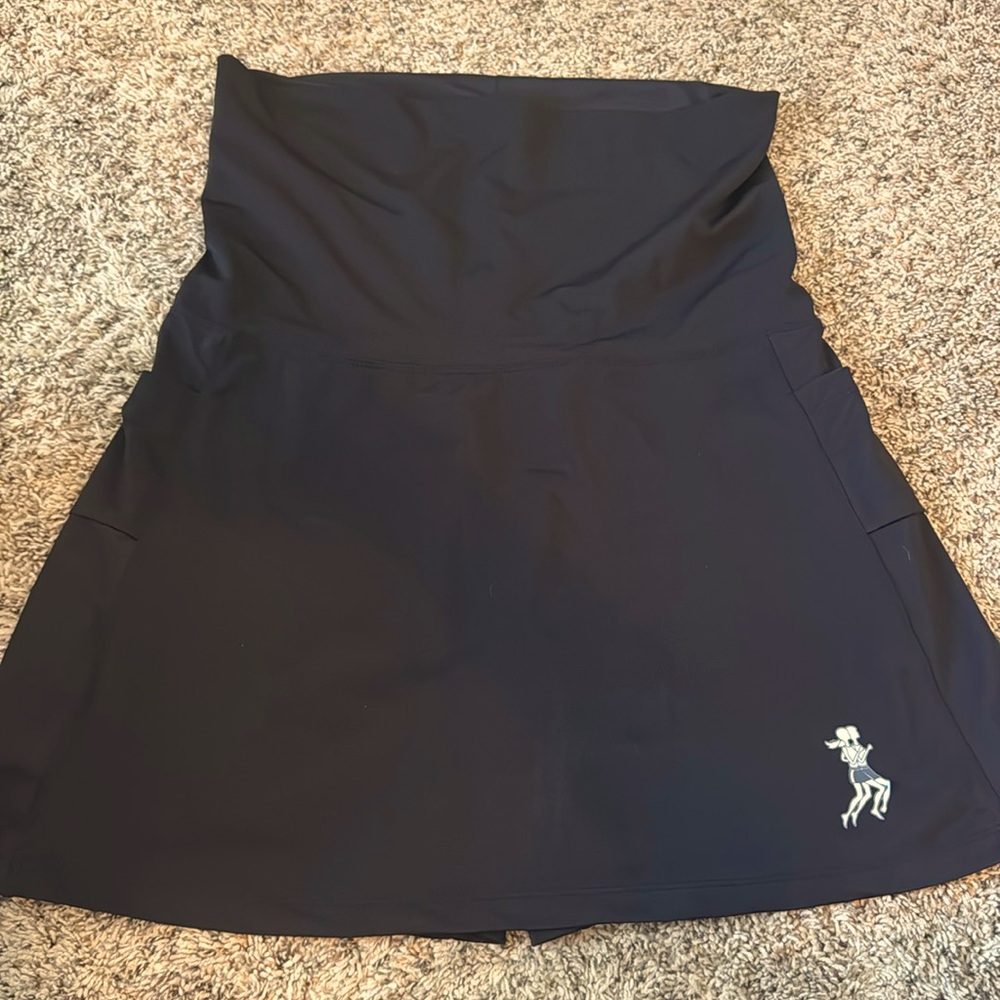 Black Maternity Athletic skirt